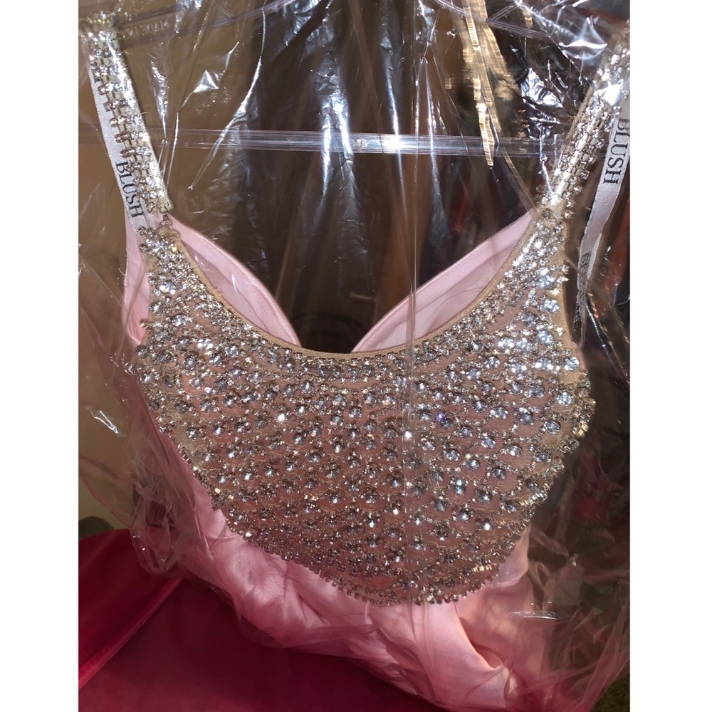 Blush pink prom dress